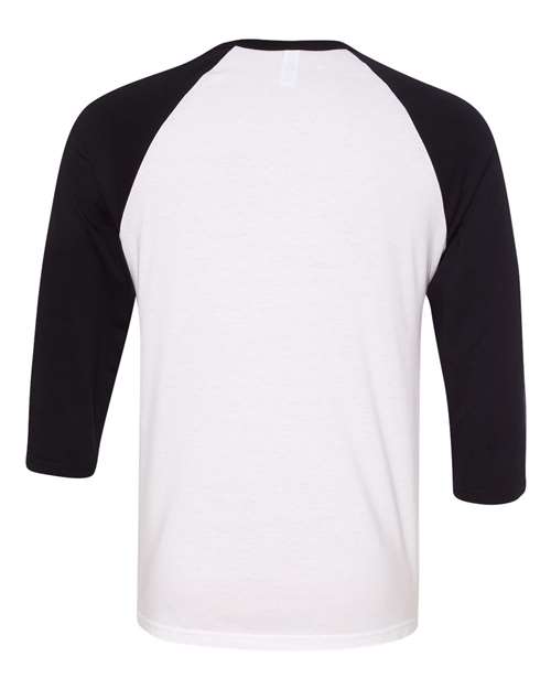 BELLA + CANVAS 3200 White/ Black — back