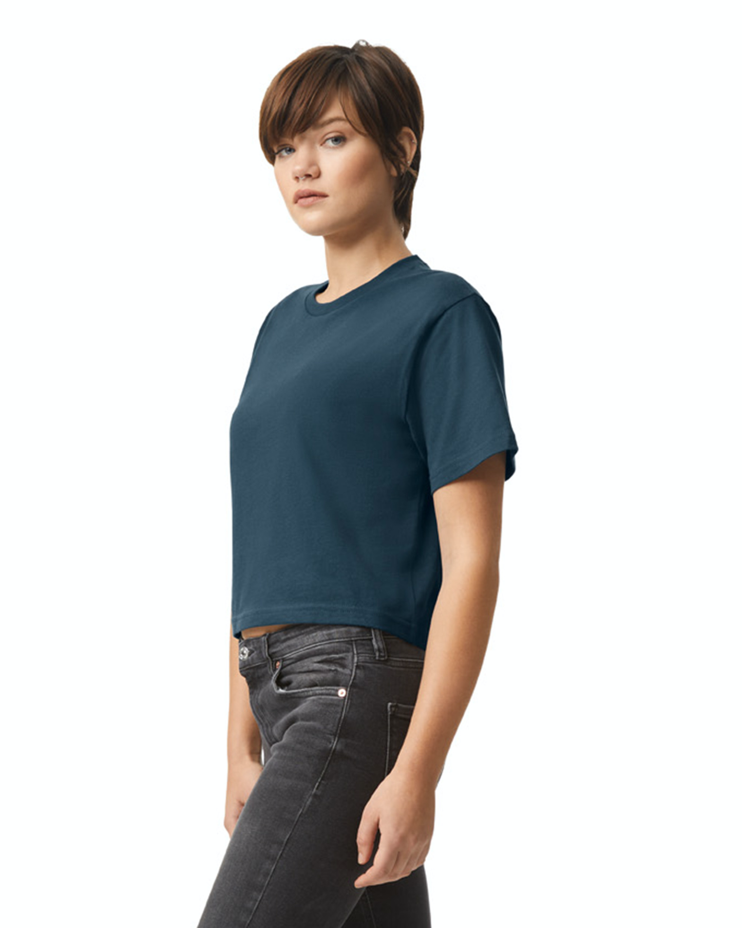 Women's Fine Jersey Boxy T-Shirt - Sea Blue