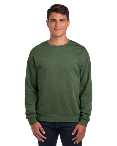 Unisex NuBlend® Fleece Crew - MILITARY GRN HTH
