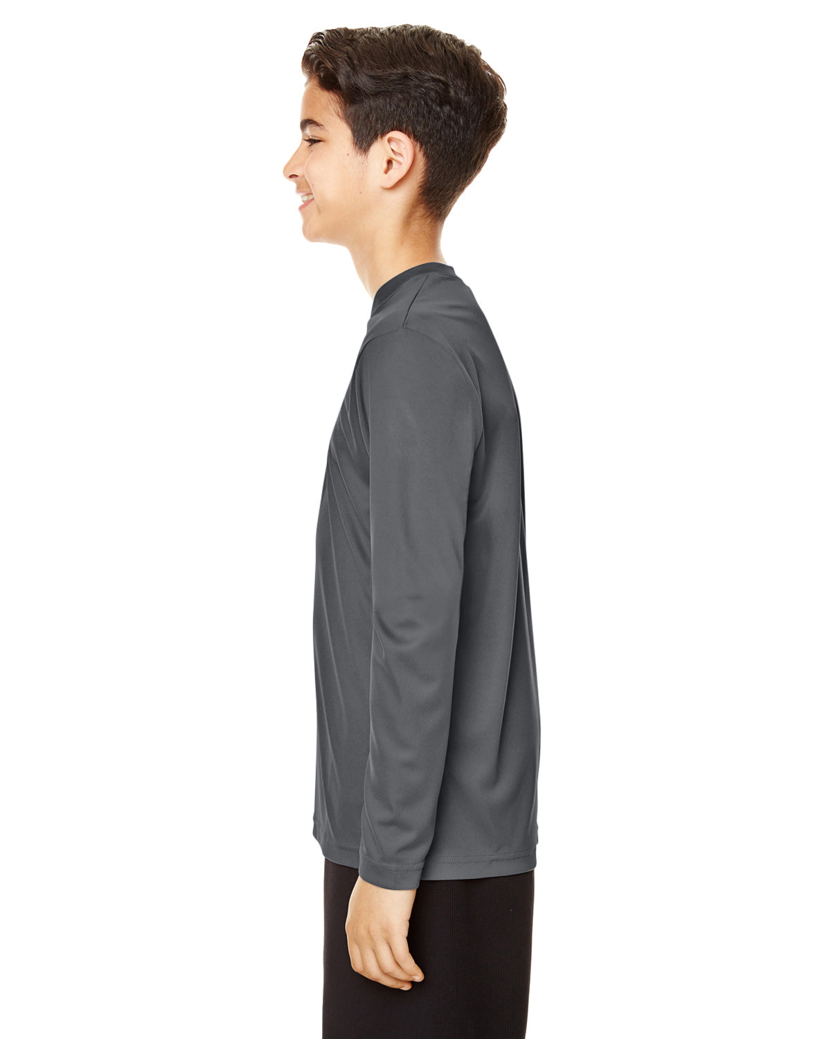 Youth Zone Performance Long-Sleeve T-Shirt - Sport Graphite