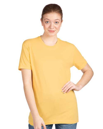 Next Level 3600 Banana Cream — on model front