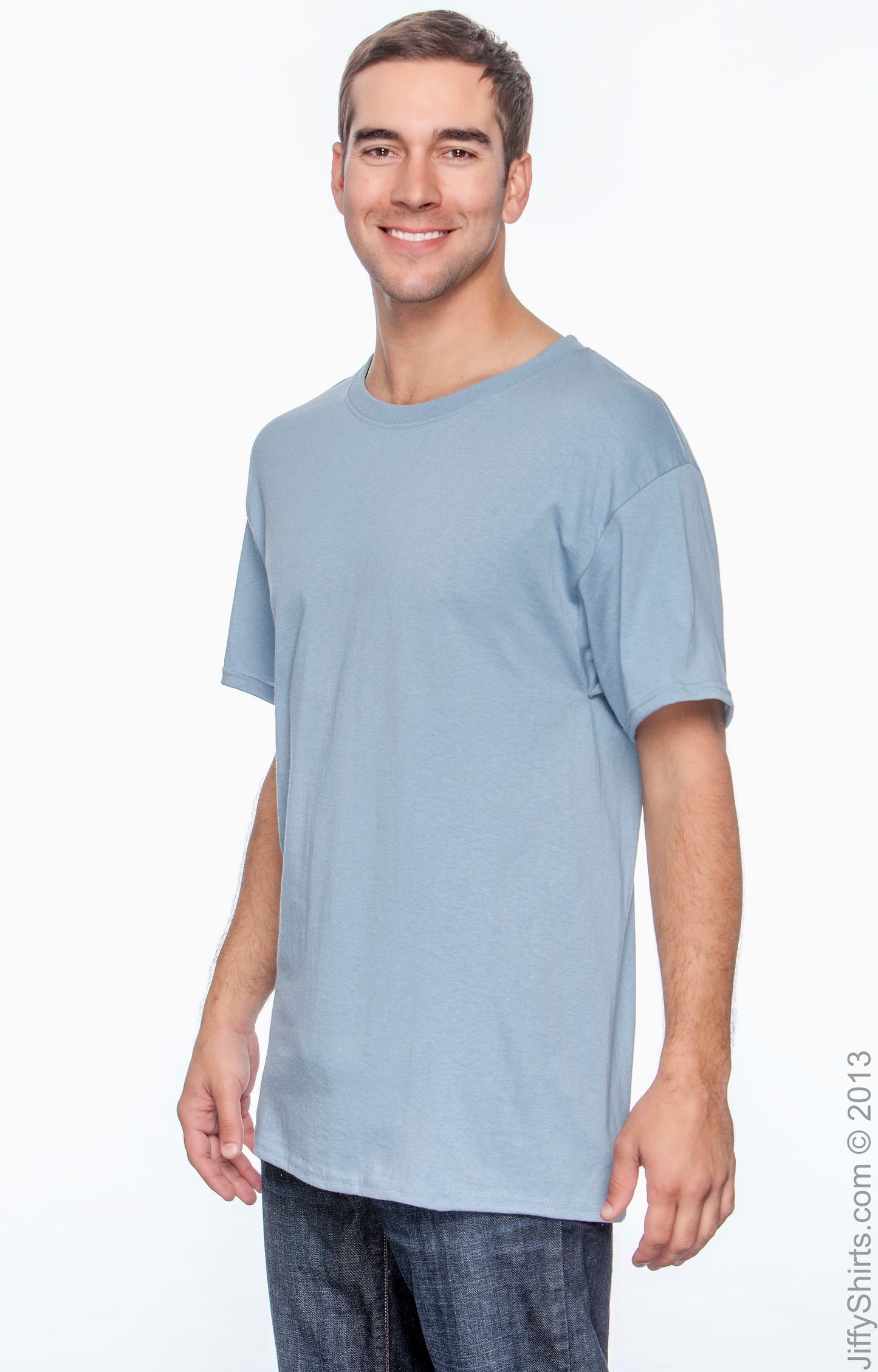 50/50 Ecosmart® Short Sleeve Tee - Stonewashed Blue