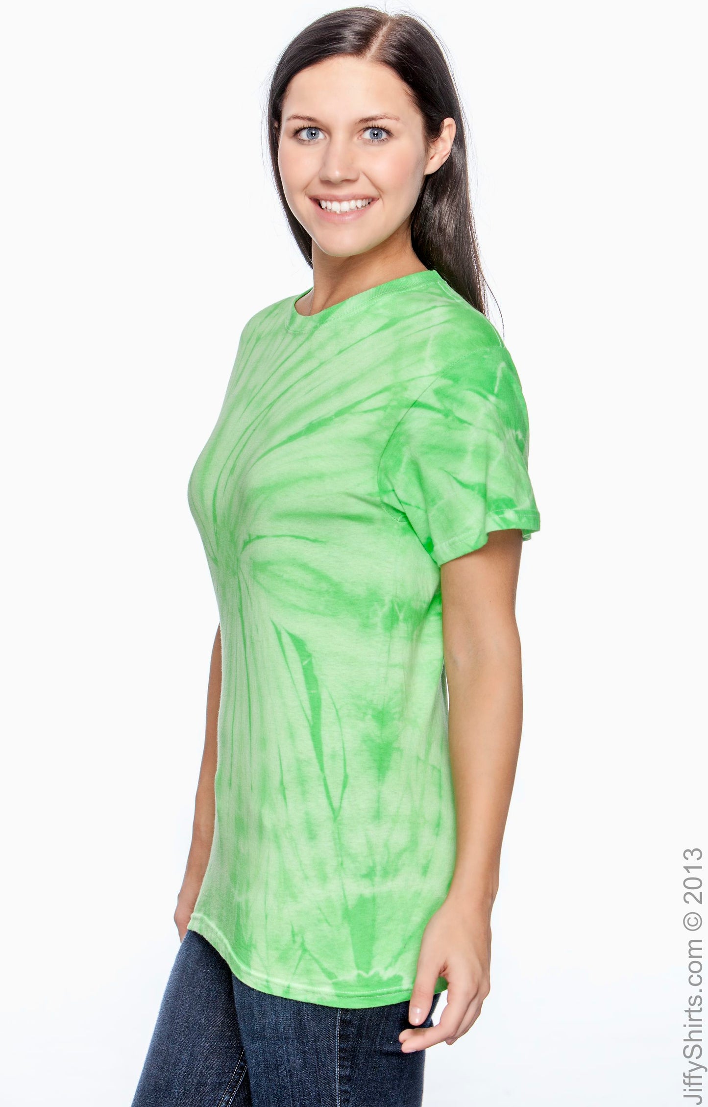 Unisex 100% Cotton Spider T-Shirt - Spider Lime