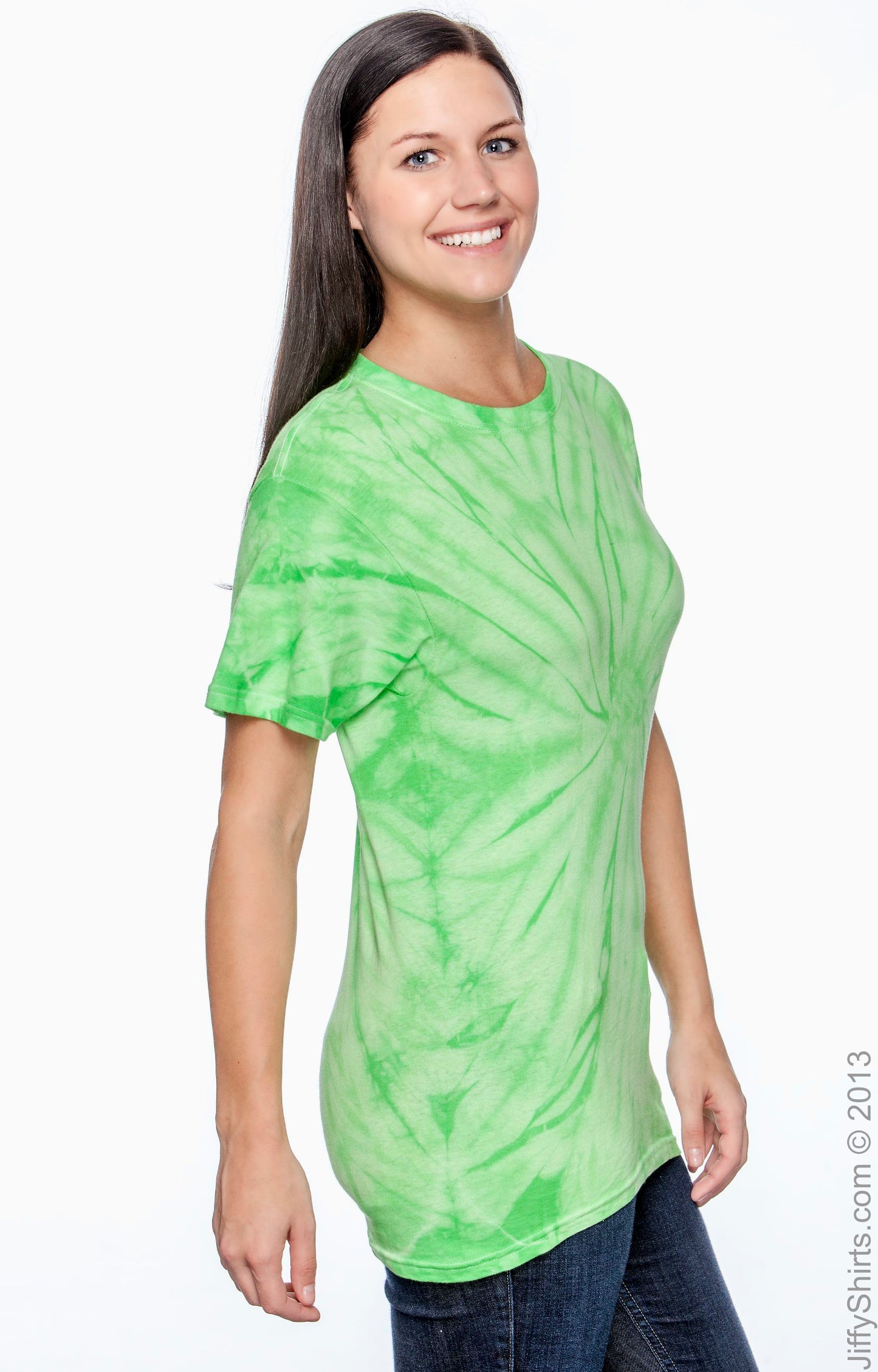 Unisex 100% Cotton Spider T-Shirt - Spider Lime
