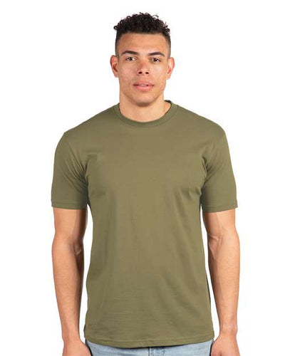 Next Level 3600 Military Green — on model front