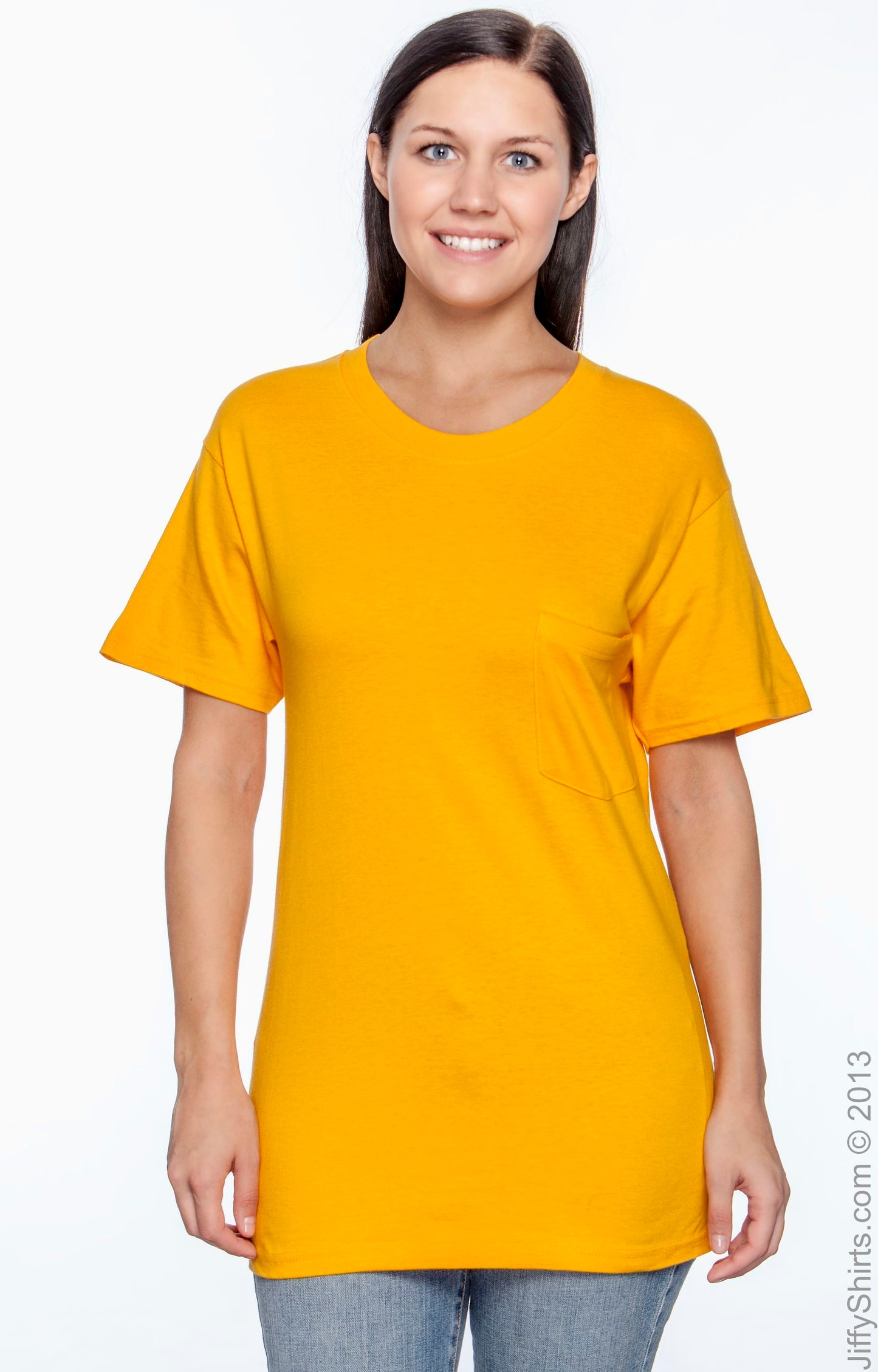 Beefy-T® Short Sleeve Pocket Tee - Gold