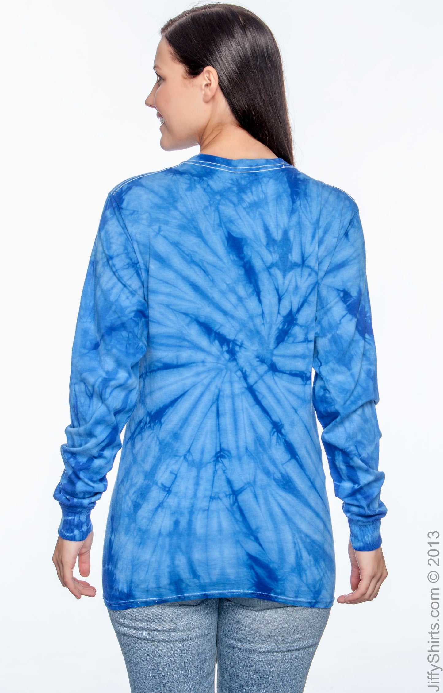 Unisex 100% Cotton Long-Sleeve T-Shirt - Spider Royal