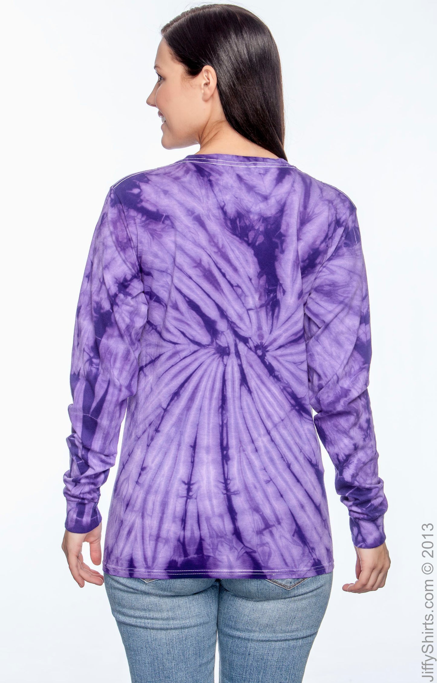 Unisex 100% Cotton Long-Sleeve T-Shirt - Spider Purple