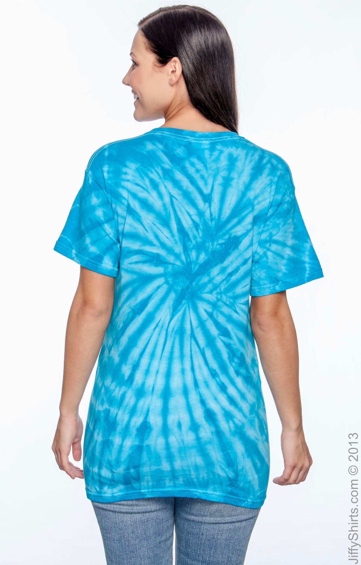 Unisex 100% Cotton Spider T-Shirt - Spider Turquoise