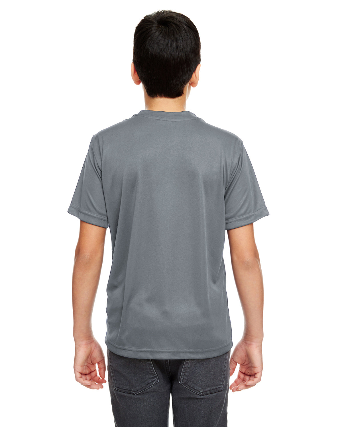 Youth Cool & Dry Basic Performance T-Shirt - Charcoal