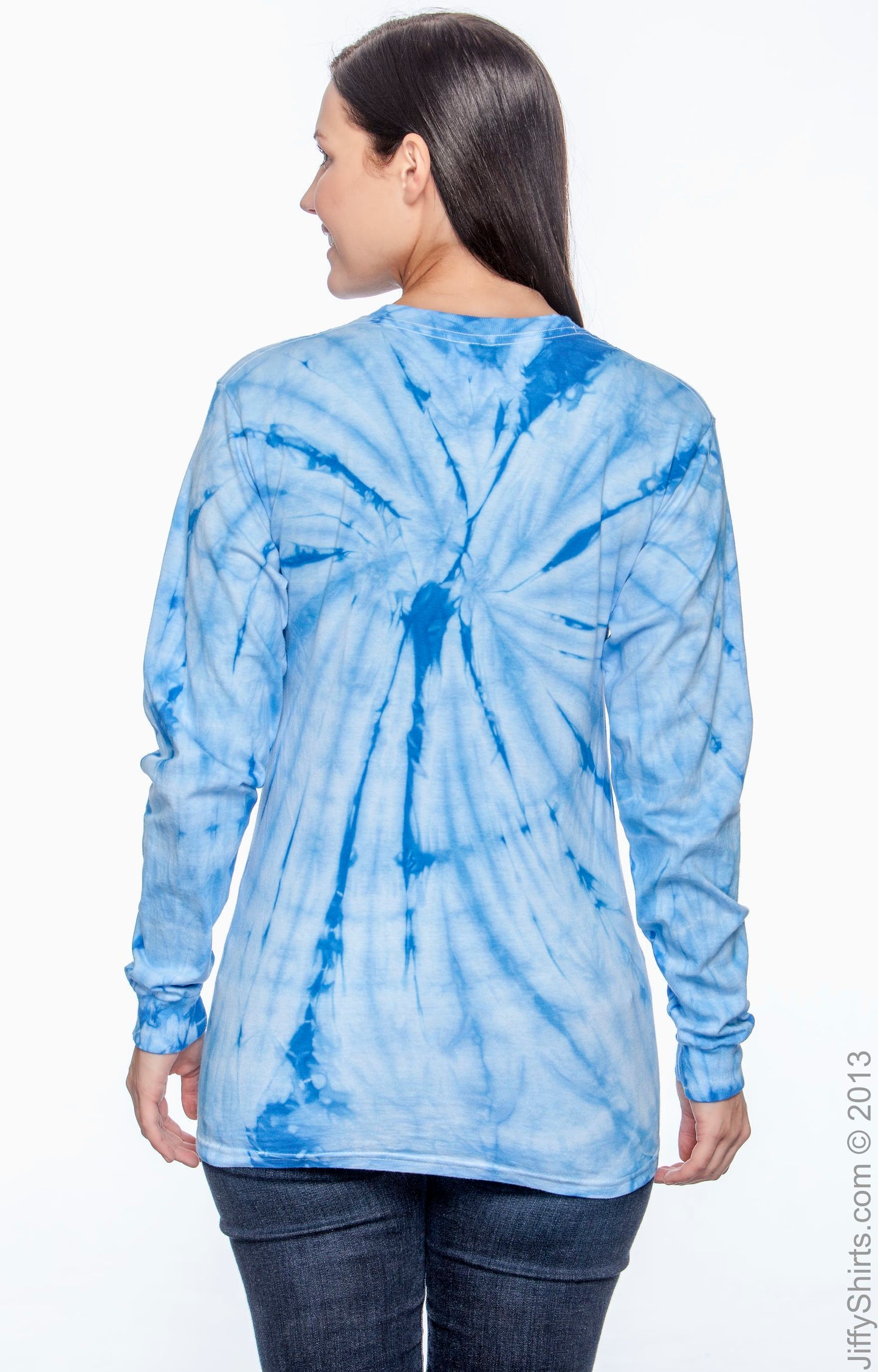 Unisex 100% Cotton Long-Sleeve T-Shirt - Spider Baby Blue