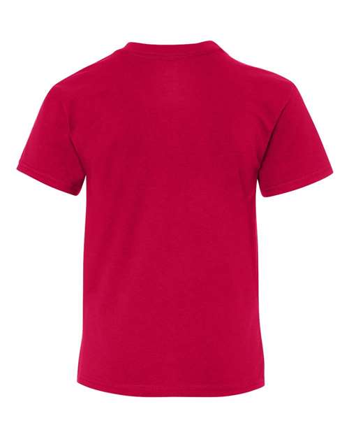 Hanes 498Y Deep Red — back