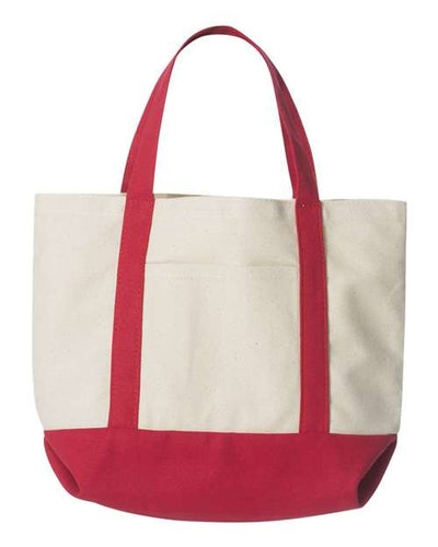 Liberty Bags 8867 Natural/ Red — front