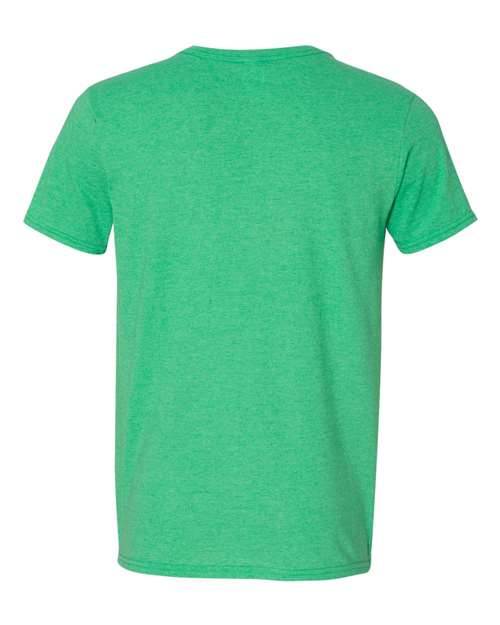 Gildan 64V00 Heather Irish Green — back