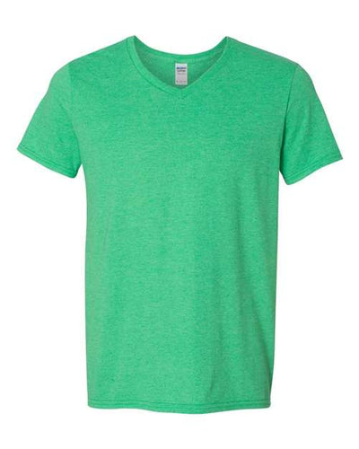 Gildan 64V00 Heather Irish Green — front