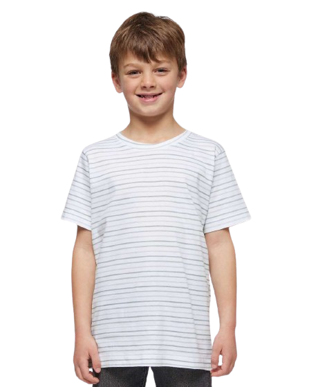 Youth Fine Jersey T-Shirt - Shadow Stripe