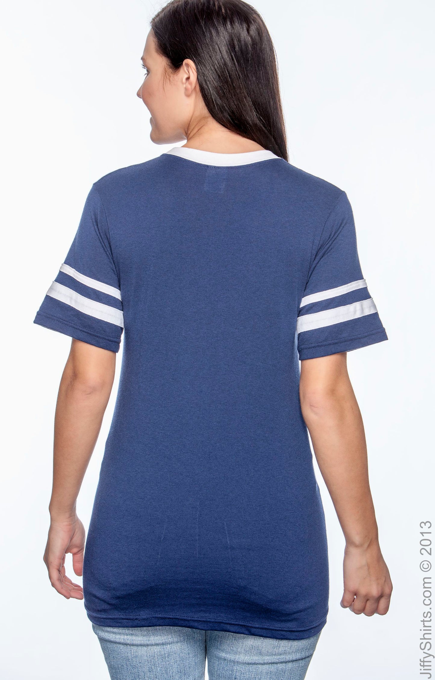 Unisex Sleeve Stripe Jersey - Navy / White