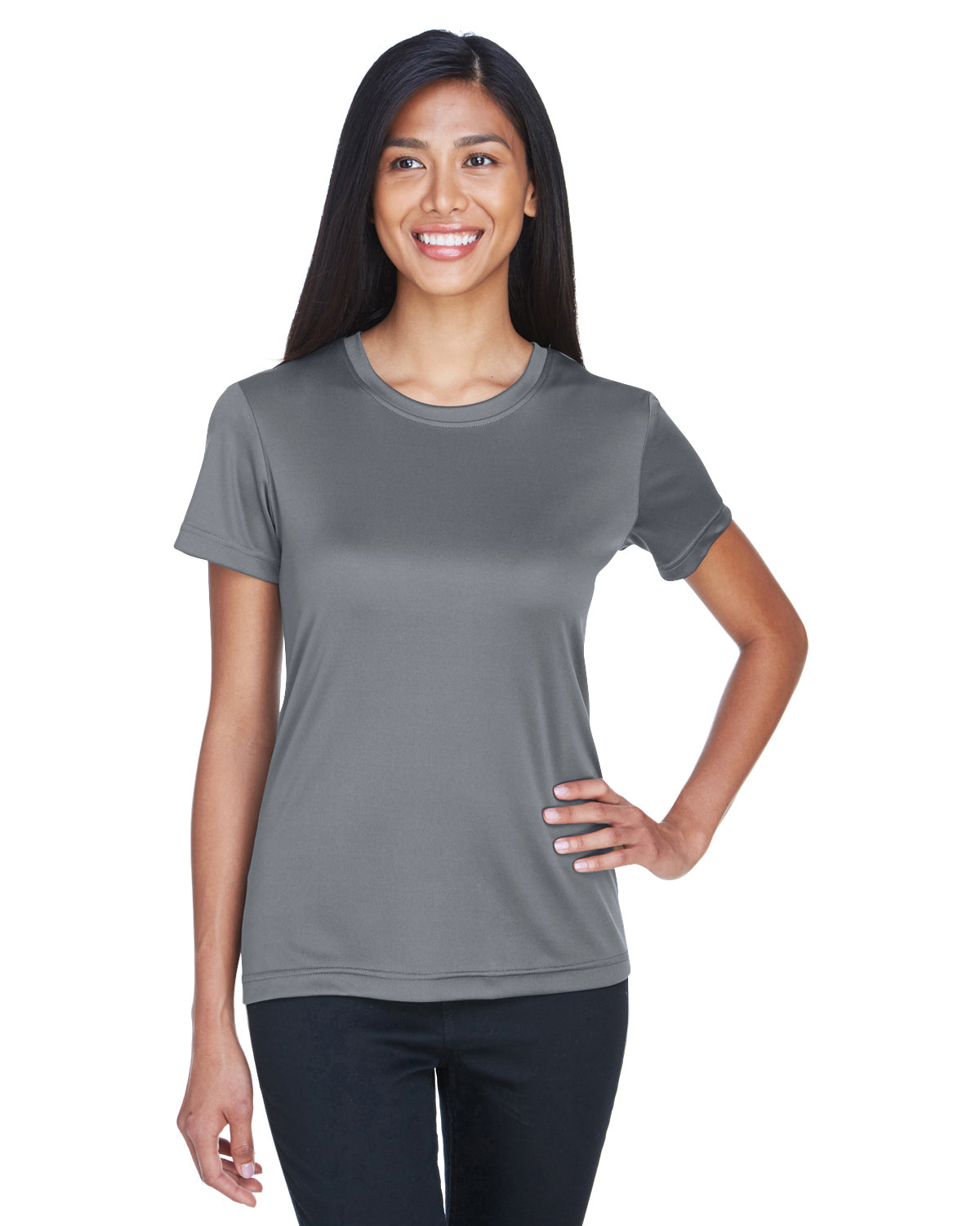 Women's Cool & Dry Basic Performance T-Shirt - Charcoal