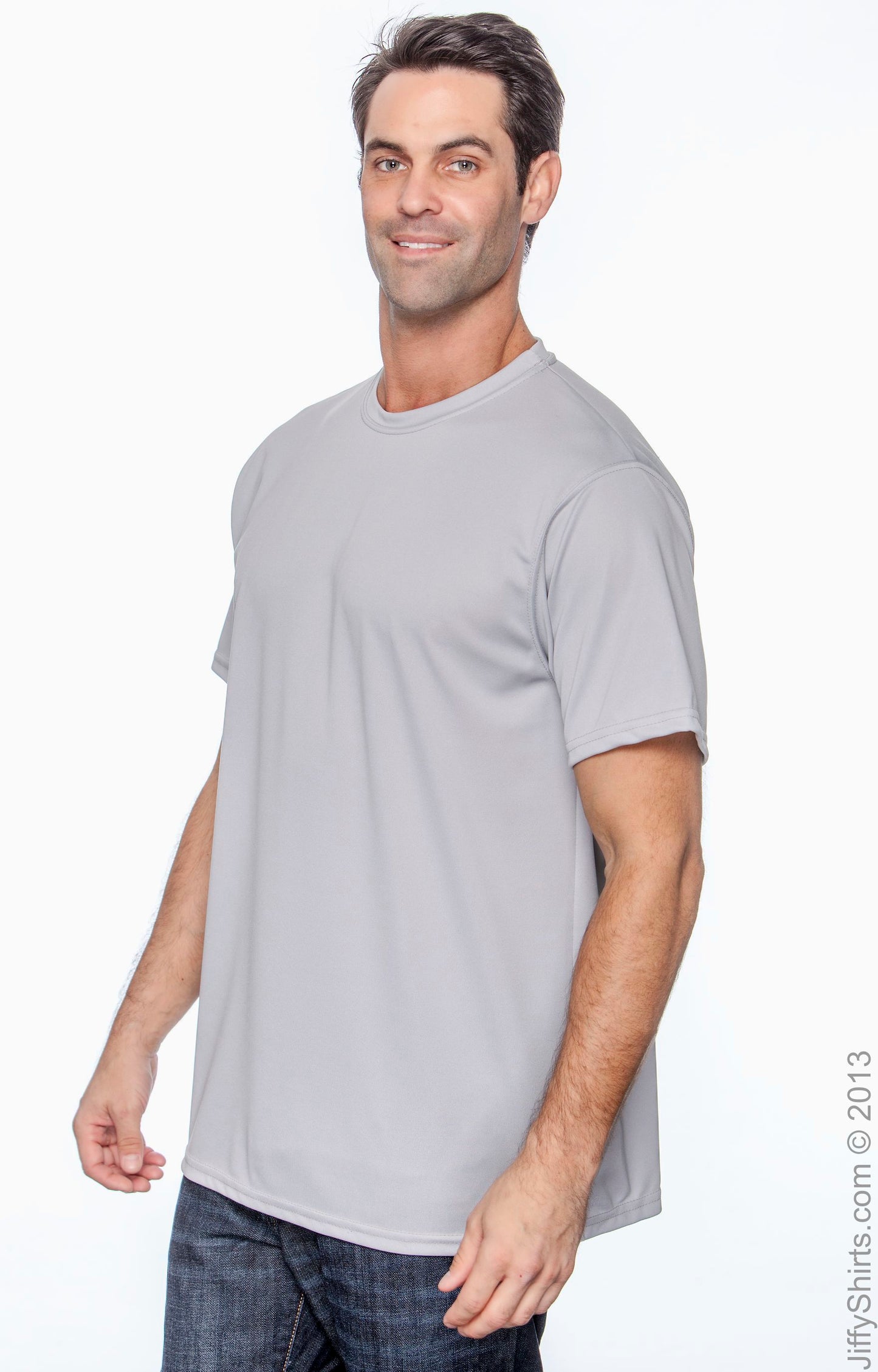 Unisex Wicking T-Shirt - Silver Gray