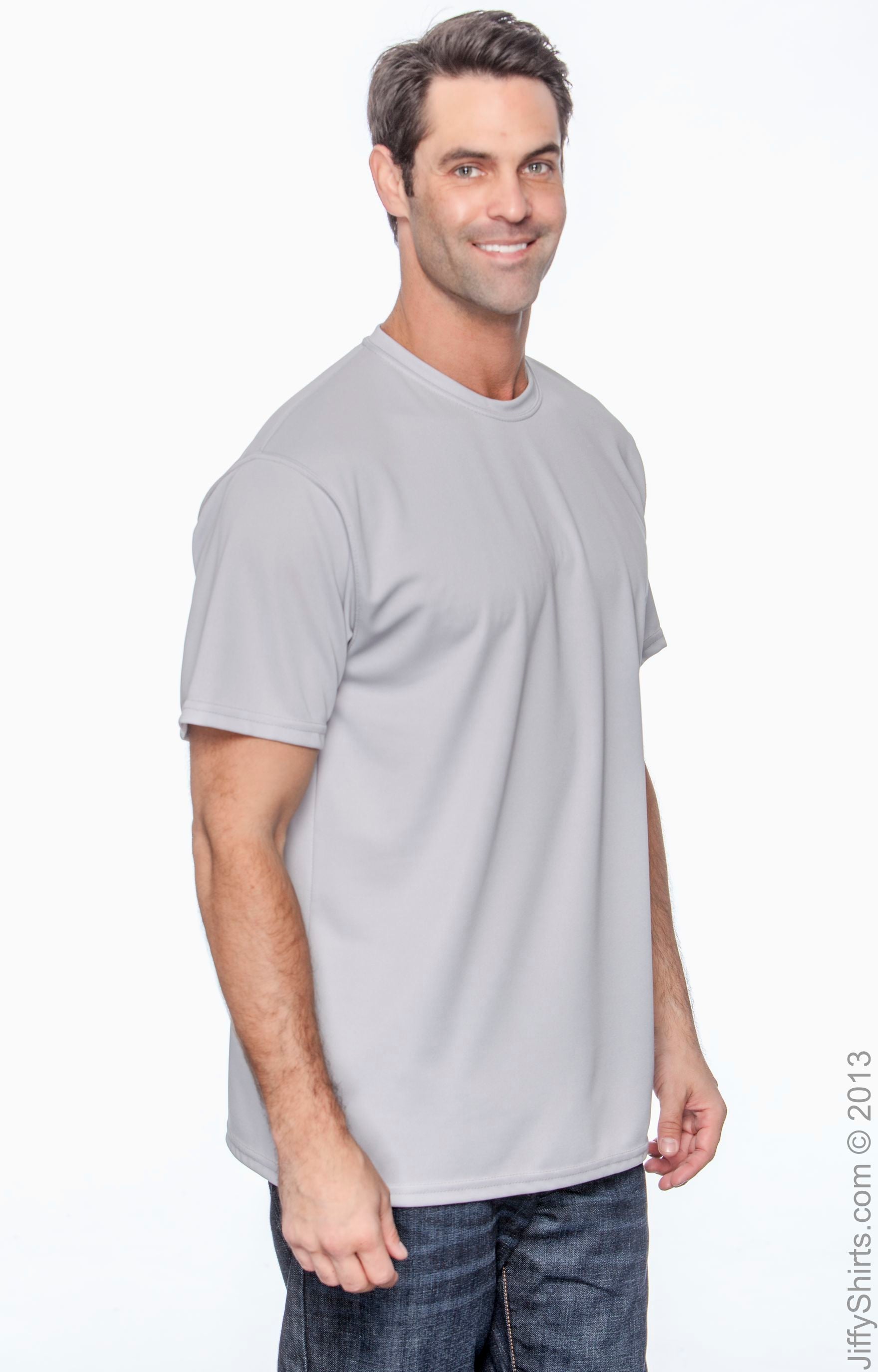 Unisex Wicking T-Shirt - Silver Gray