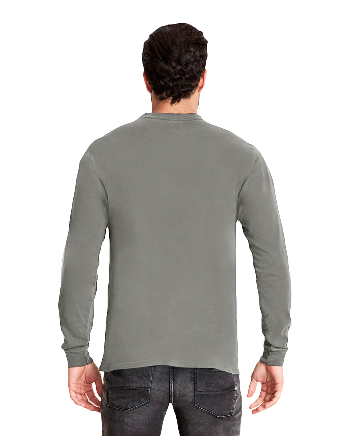 Unisex Inspired Dye Long-Sleeve Crew - Lead