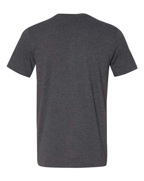 BELLA + CANVAS 3021 Dark Grey Heather/ Black — back