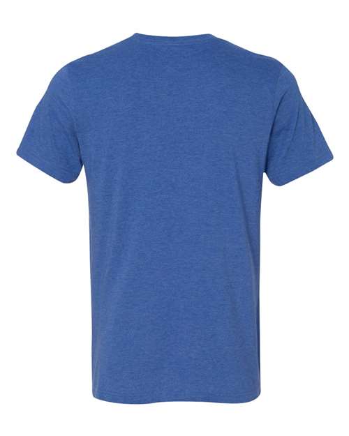 BELLA + CANVAS 3021 Heather True Royal/ Navy — back