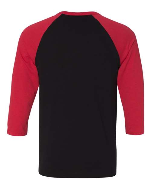 BELLA + CANVAS 3200 Black/ Red — back