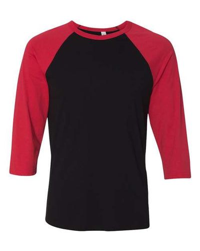BELLA + CANVAS 3200 Black/ Red — front