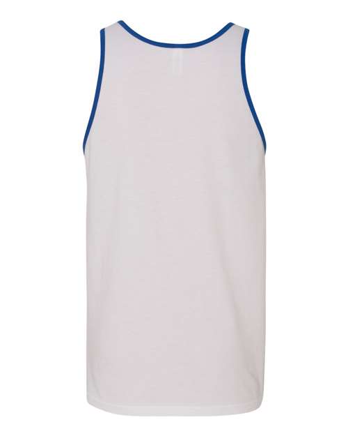 BELLA + CANVAS 3480 White/ True Royal — back