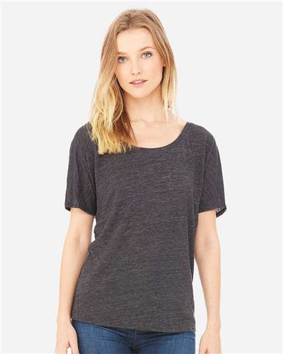 BELLA + CANVAS 8816 Charcoal Black Slub — on model front