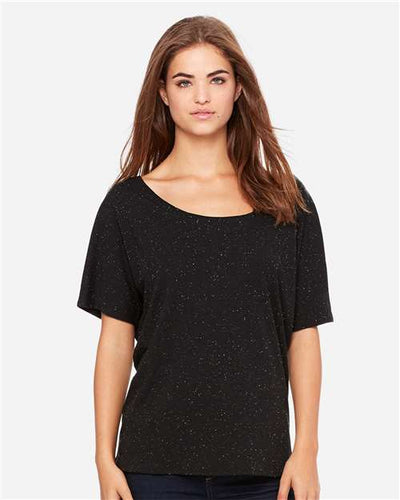 BELLA + CANVAS 8816 Black Speckled — on model front