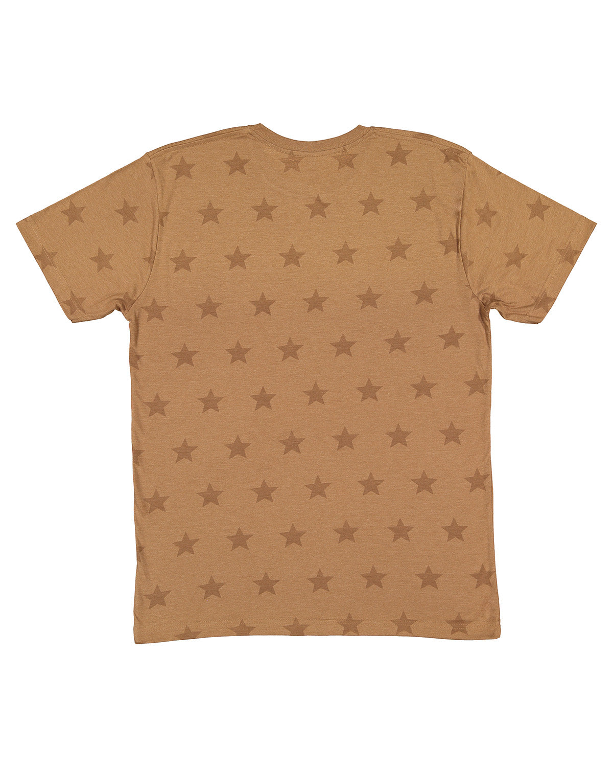 Unisex Star Print T-Shirt - Coyote Brown Star