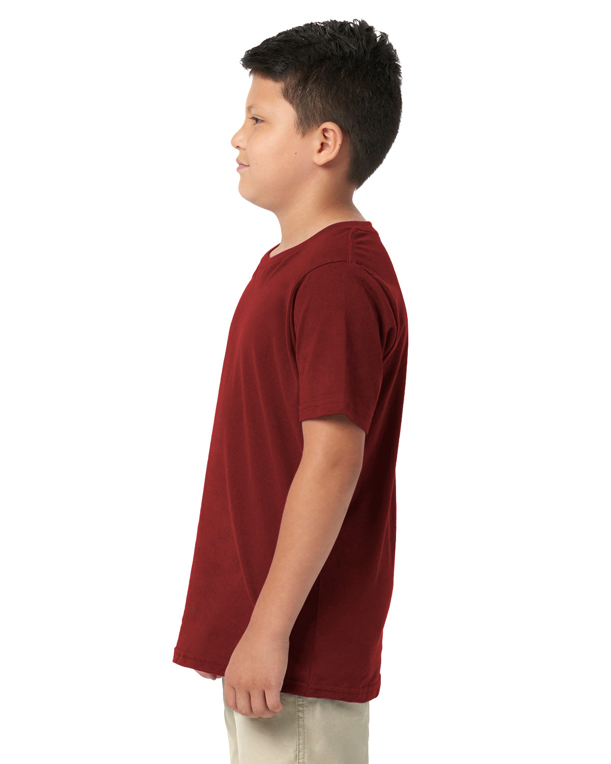 Youth Cotton Crew - Cardinal