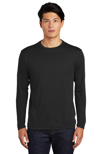 Unisex Long Sleeve PosiCharge Competitor Tee - Black