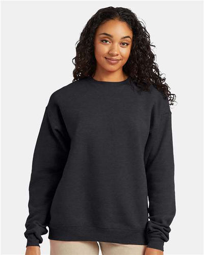 Hanes P160 Charcoal Heather — on model front