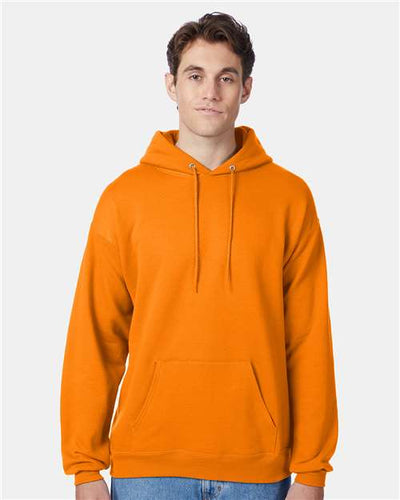 Hanes P170 Safety Orange — on model front