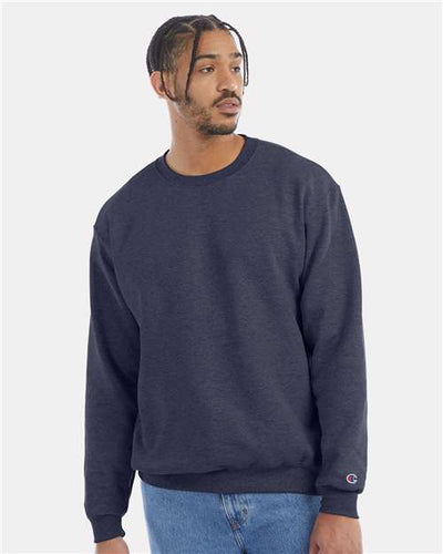 Champion S600 Navy Heather — on model front