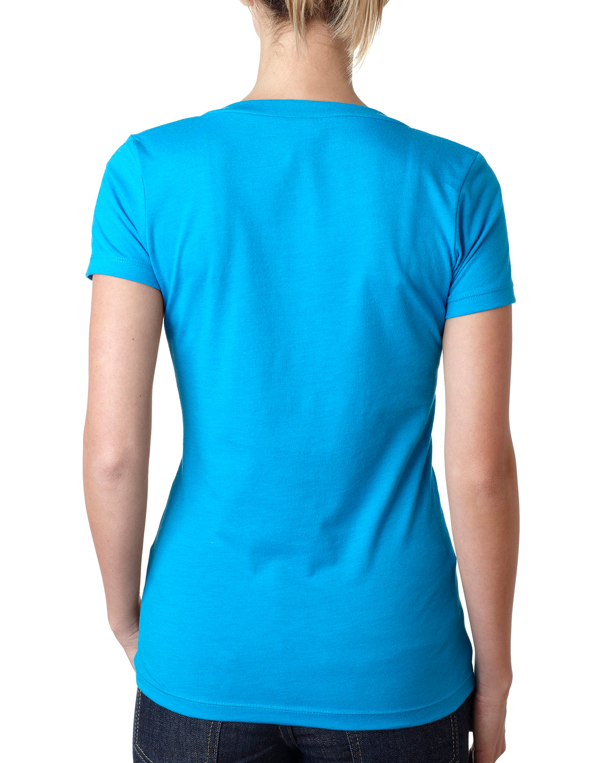 Women's CVC Deep V - Turquoise
