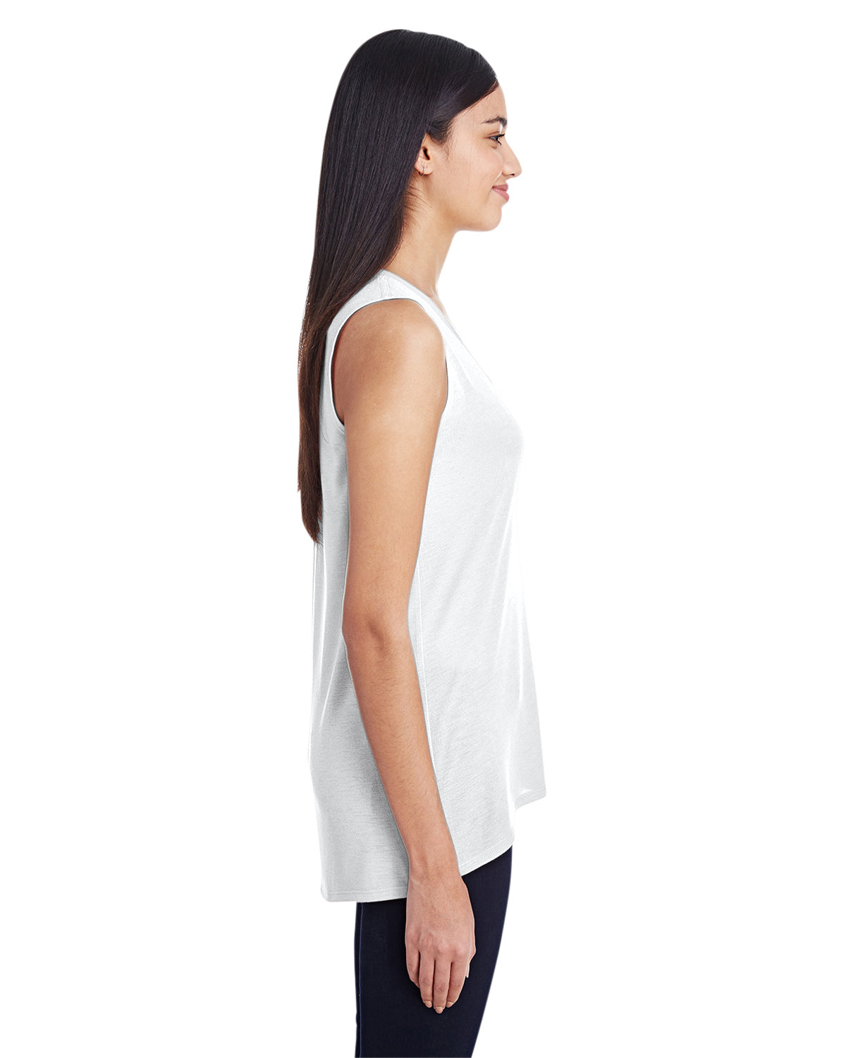 Women's Freedom Sleeveless T-Shirt - White