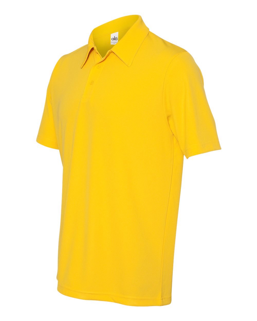 Unisex Performance Three-Button Mesh Polo - Sport Athletic Gold