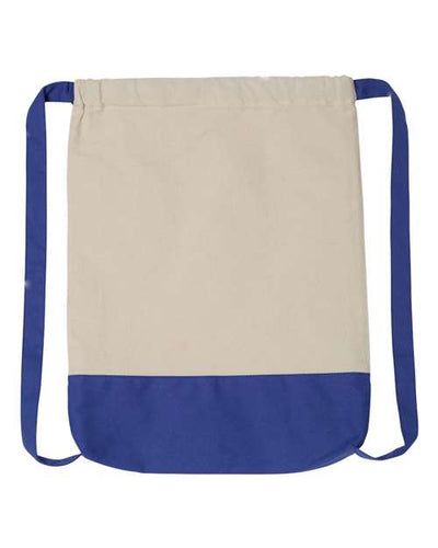 Liberty Bags 8876 Natural/ Royal — front