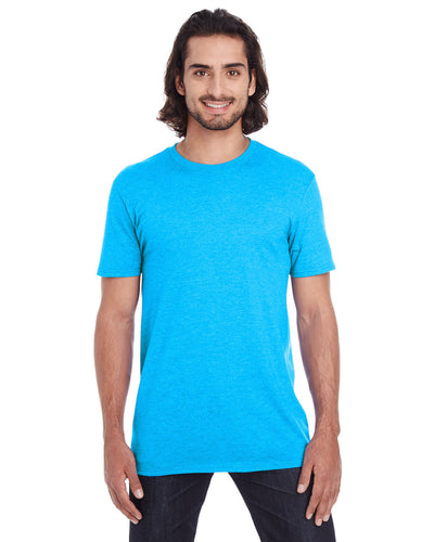 Lightweight Softstyle T-Shirt - Heather Caribbean Blue