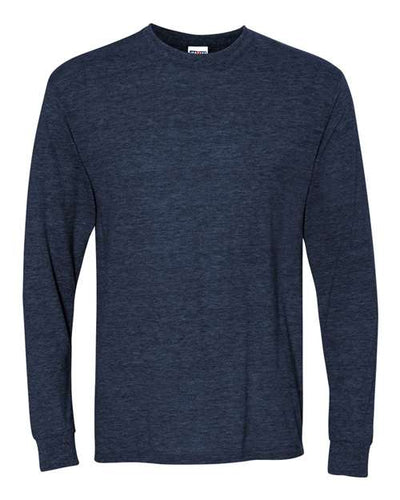 JERZEES 29LSR Vintage Heather Navy — front