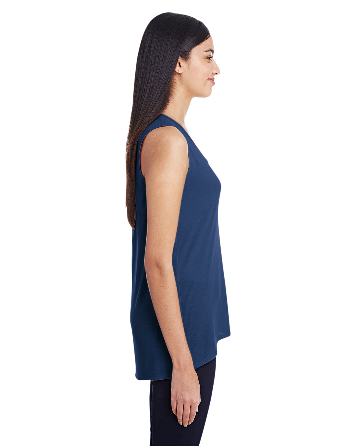 Women's Freedom Sleeveless T-Shirt - Navy