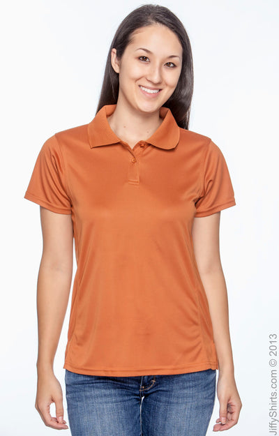 Women's Polytech Polo - Texas Orange