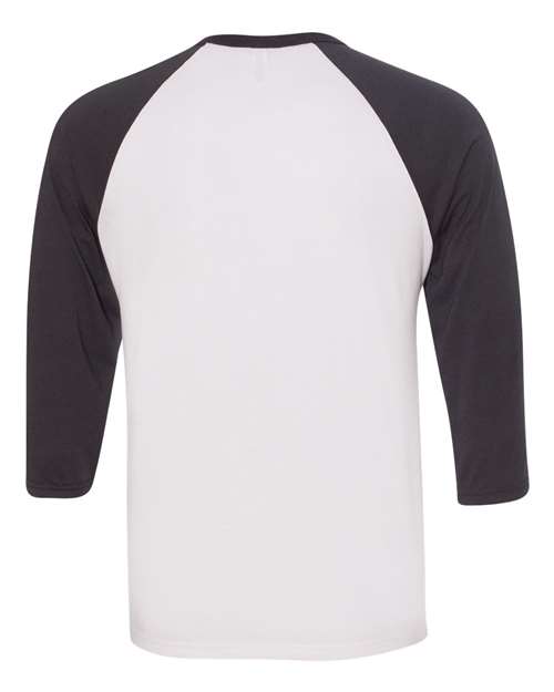 BELLA + CANVAS 3200 White/ Dark Grey — back