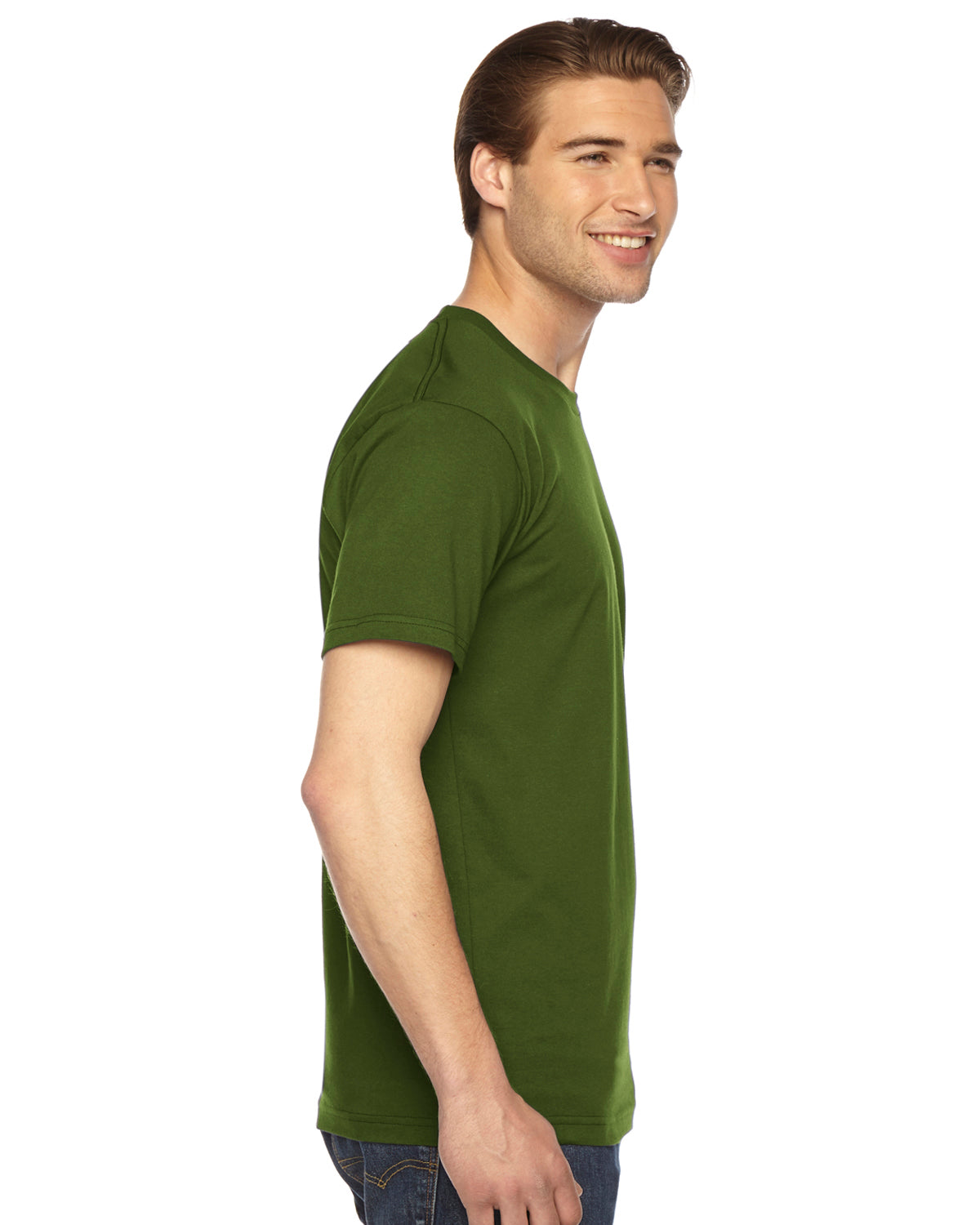Unisex Fine Jersey Short-Sleeve T-Shirt - Olive