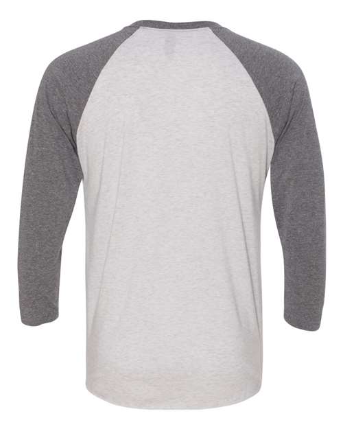 Next Level 6051 Premium Heather Sleeves/ Heather White Body — back