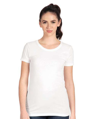 Next Level 1510 White — on model front